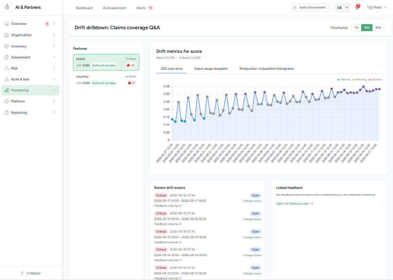 Feature-Level Drilldown in the platform